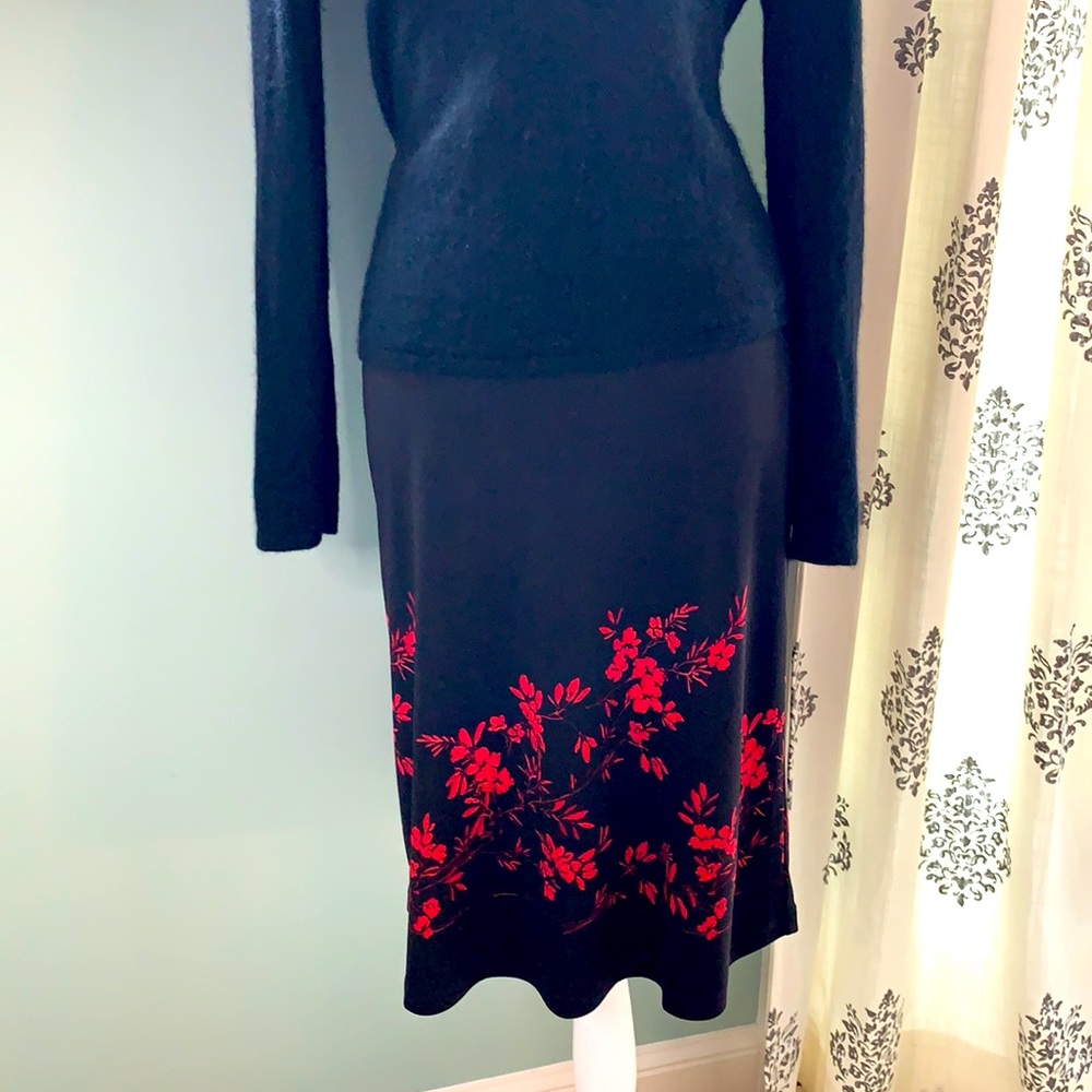 Express Floral Print A-Line Skirt Size S